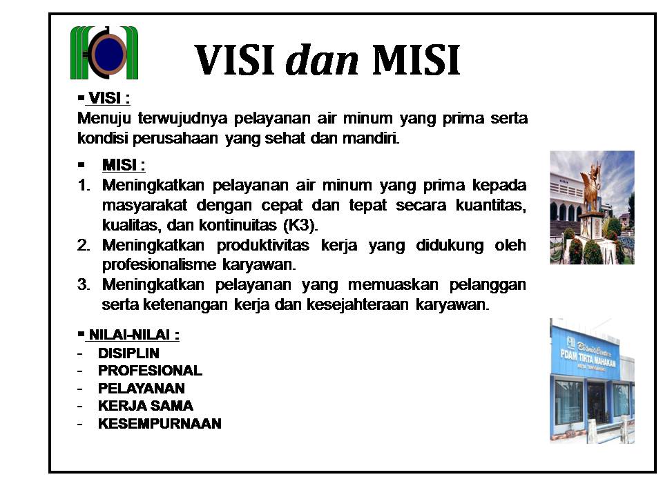 Visi Misi Dan Motto Pdam Tirta Mahakam